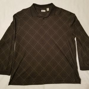 Haggar cotton pullover patterned top.
